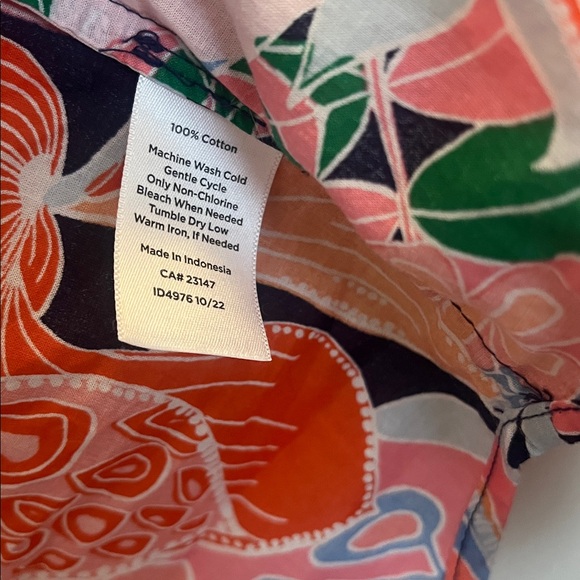 Talbots Pink Multi Floral Button-Down Shirt - Picture 6 of 8